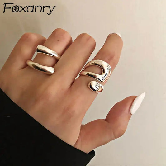 Foxanry Sterling Silver Rings: Timeless Elegance & Dazzling Gemstones